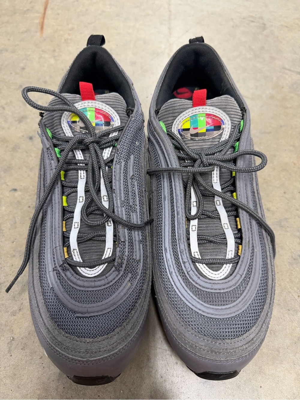 Nike Gray Sneakers with Multicolor Accents